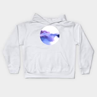 Purple Sky, White Light - abstract Kids Hoodie